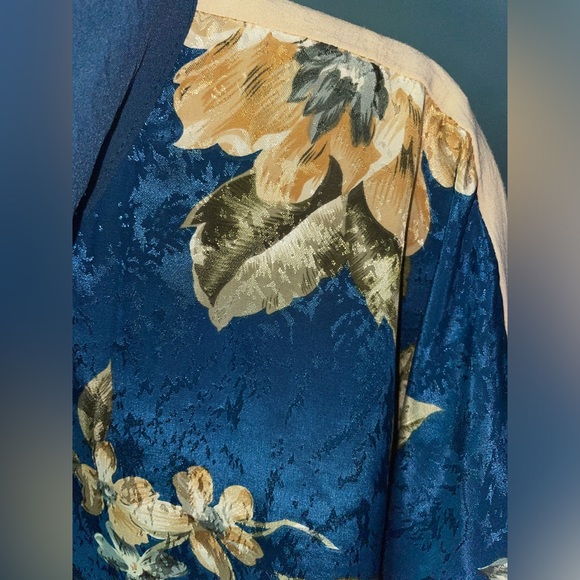 Rayon Hawaiian Floral Vintage 80's Windbreaker unisex - Picture 3 of 7